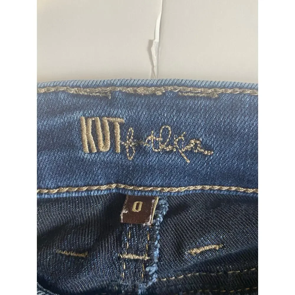 Kut from the Kloth Women's Dark Wash Skinny Jeans Size 0